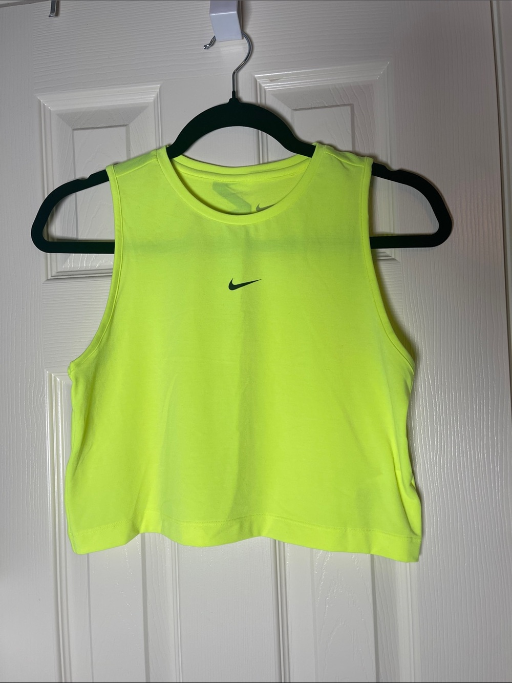 Nike Neon Yellow Cropped Tank Top